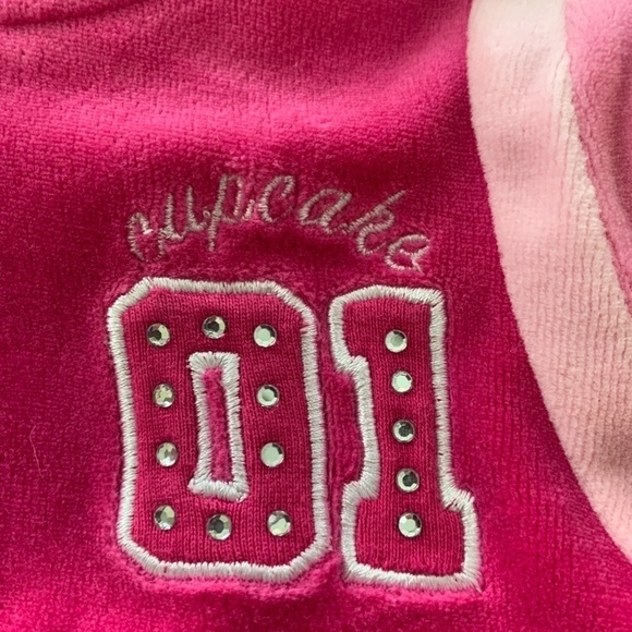 Gymboree Cupcake Velour Sweatsuit with Embroidery - Picture 3 of 16